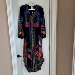 Farm Rio black cool leopards ENG Maxi dress.